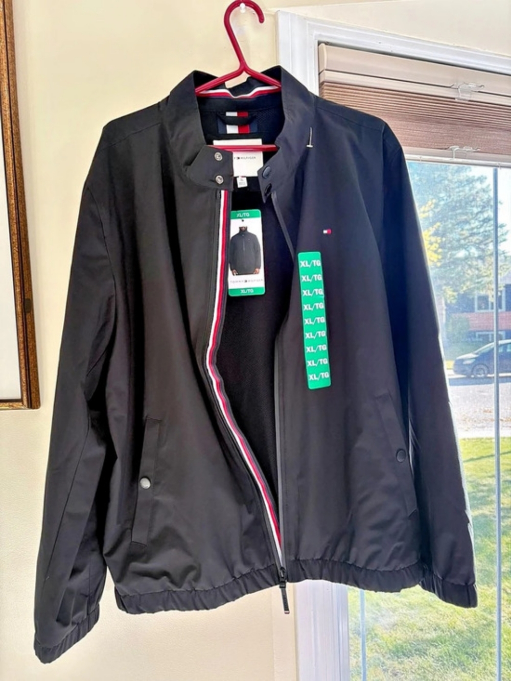 Tommy Hilfiger Men's Softshell Stand Collar Jacket Black XL